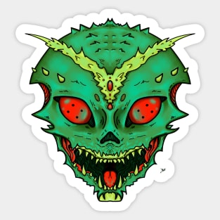 Insectoid Alien Sticker